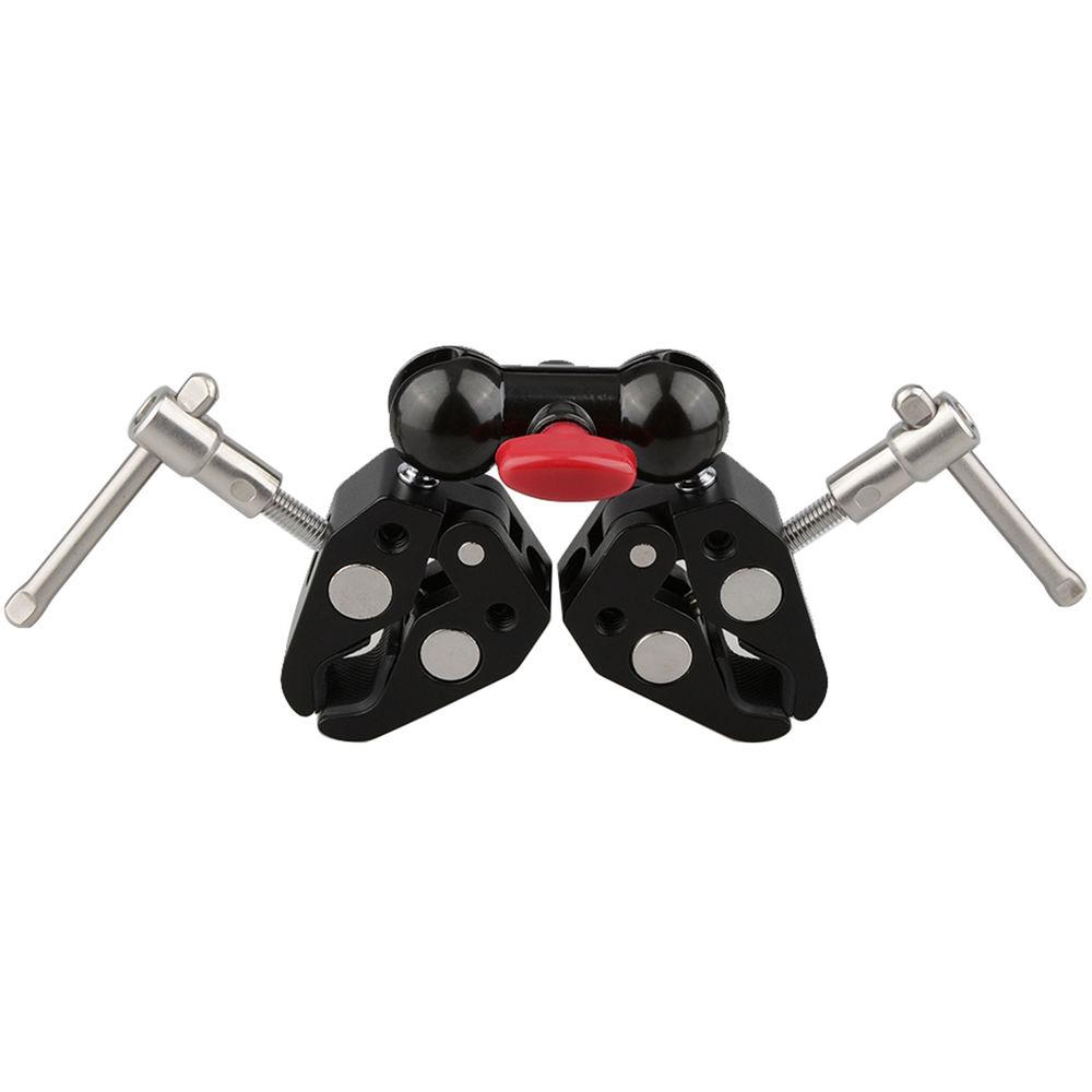 CAMVATE Articulating Magic Arm with 360° Swivel Ball Head & Two Super Clamps