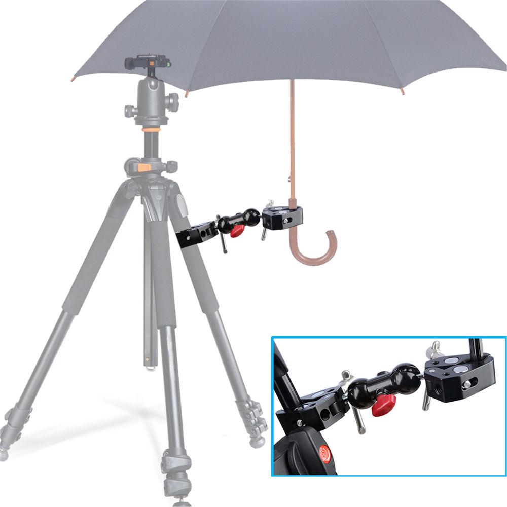 CAMVATE Articulating Magic Arm with 360° Swivel Ball Head & Two Super Clamps