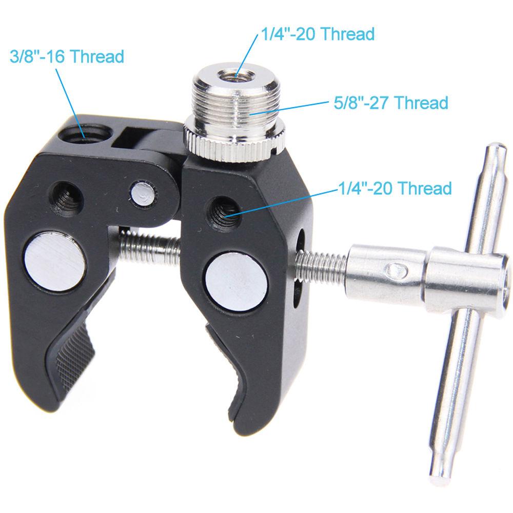 CAMVATE Super Clamp for Microphone with 5 8"-27 Thread