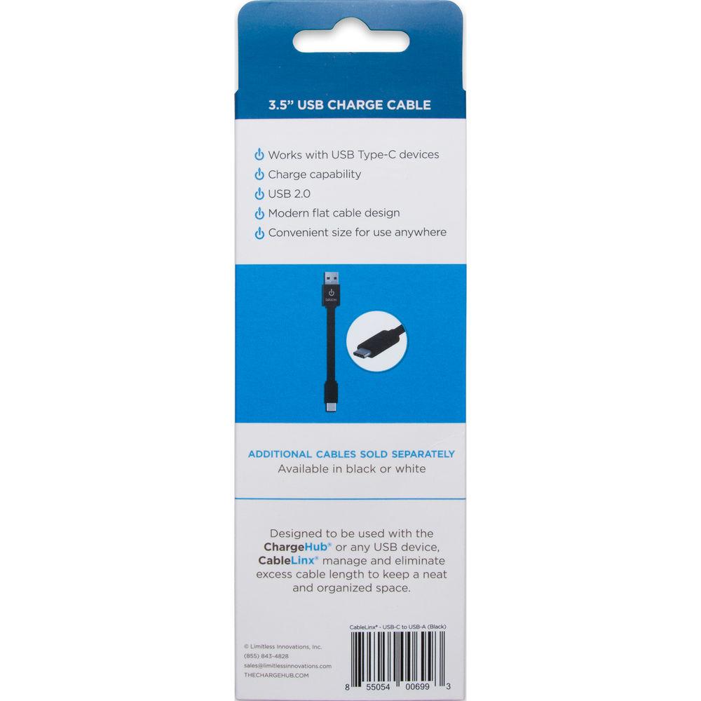 ChargeHub CableLinx USB Type-C Male to USB Type-A Male Cable