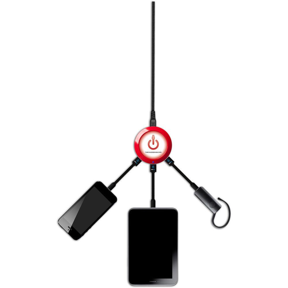 ChargeHub X3 3-Port Round USB Charging Station