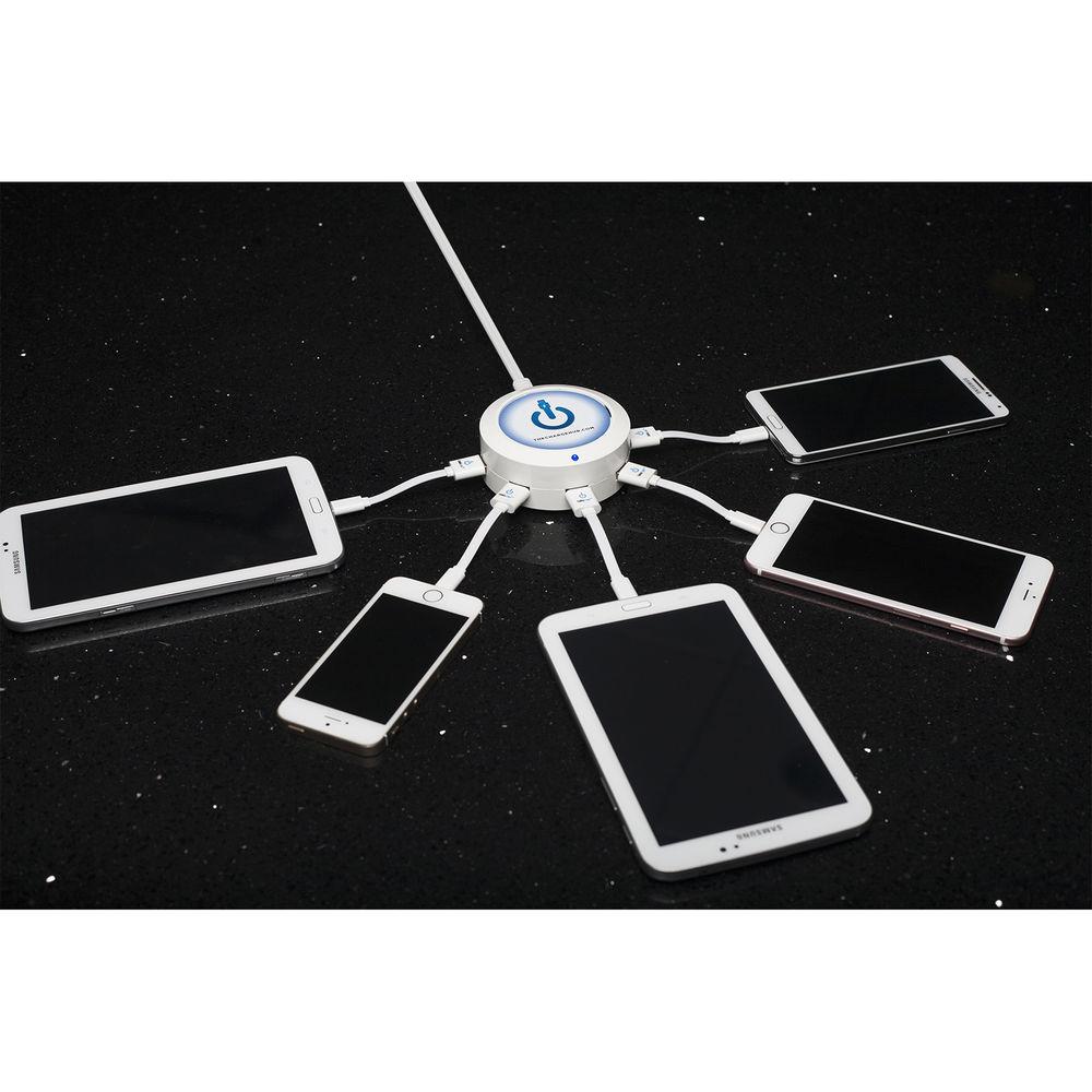 ChargeHub X5 5-Port Round USB Charging Station