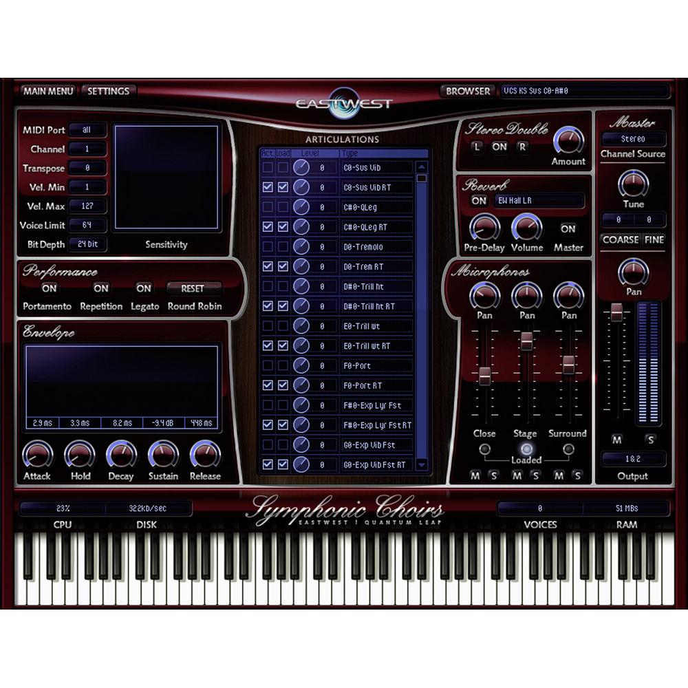 EastWest Symphonic Choirs Gold - Virtual Instrument