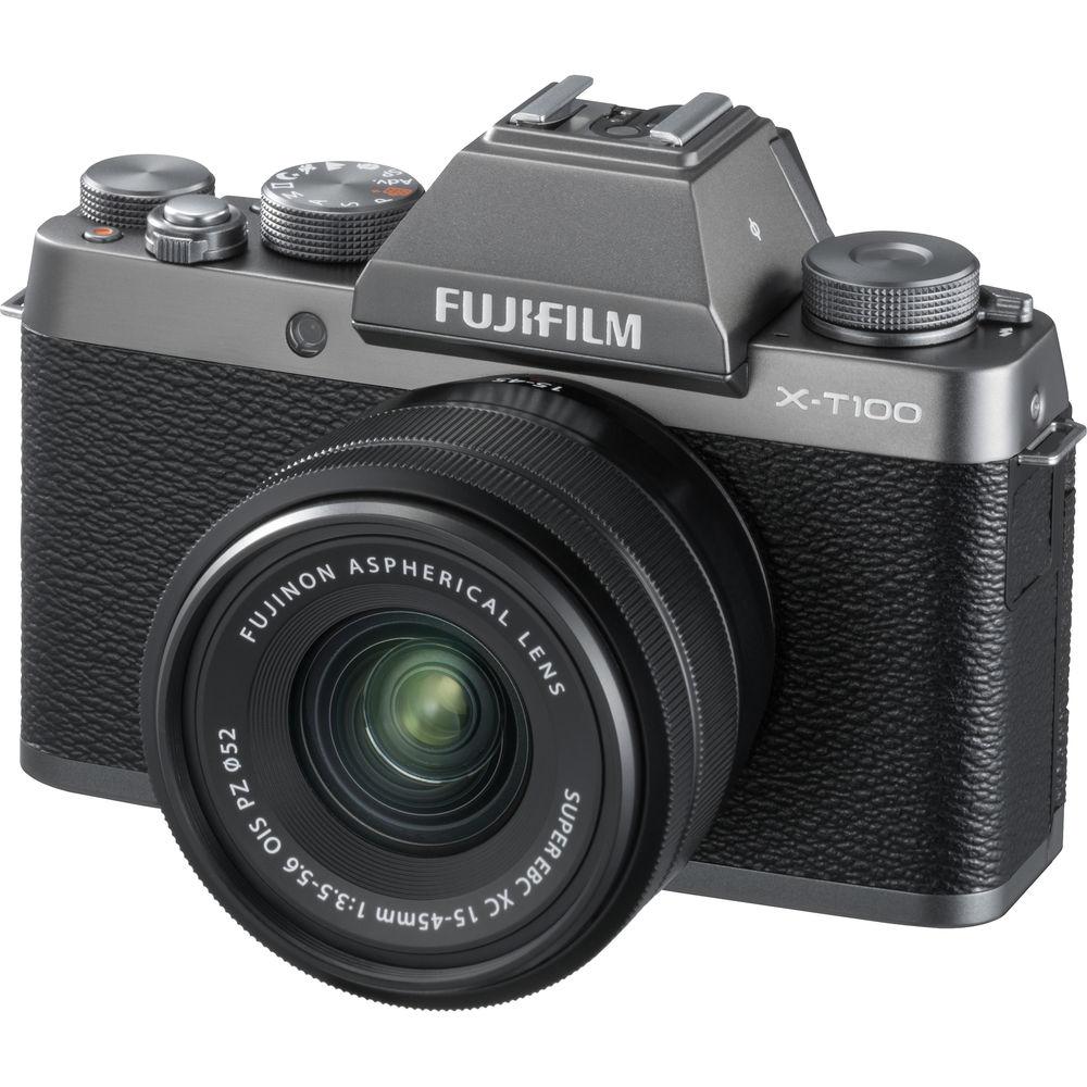 FUJIFILM X-T100 Mirrorless Digital Camera with 15-45mm Lens