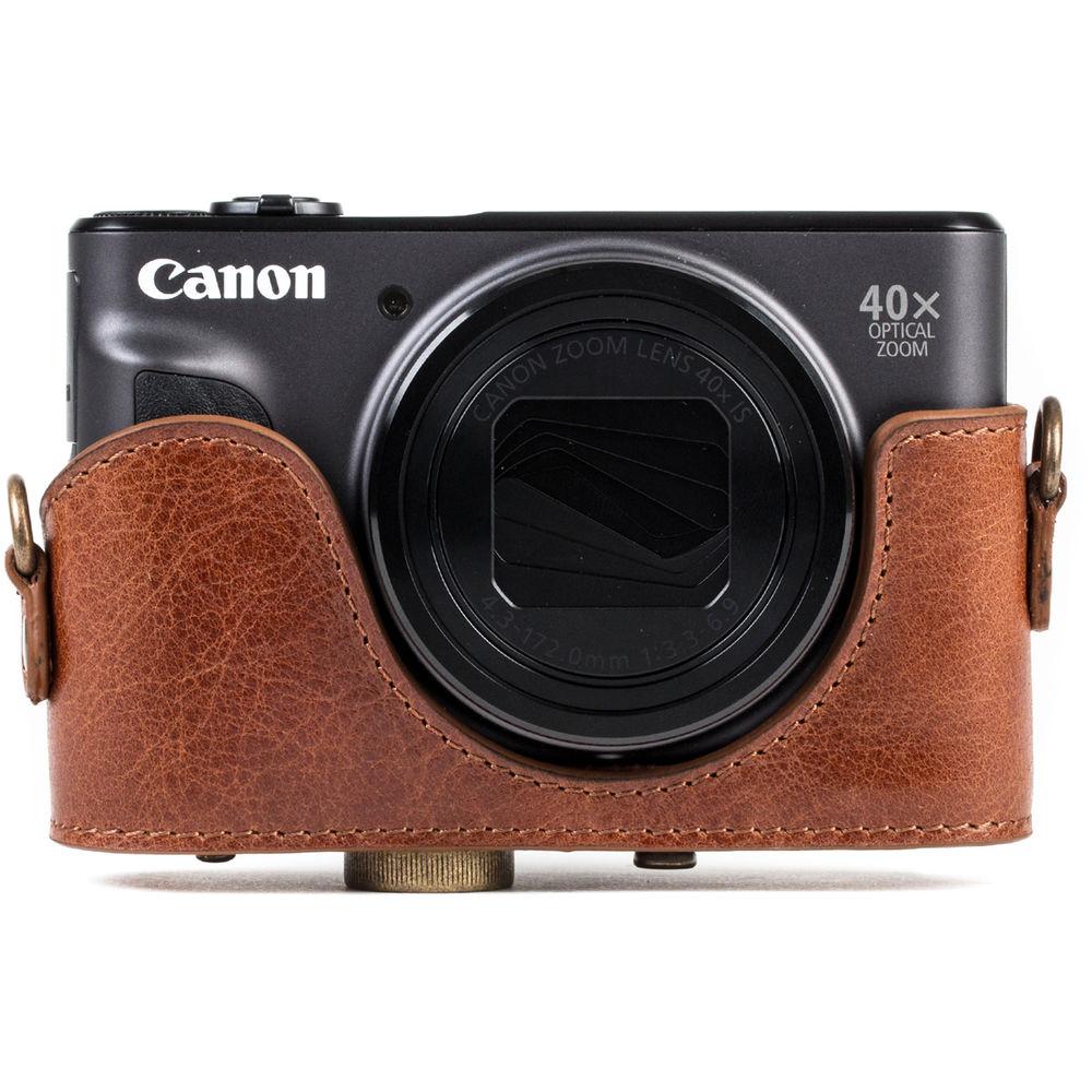 MegaGear Ever Ready Leather Camera Case for Canon PowerShot SX730 HS