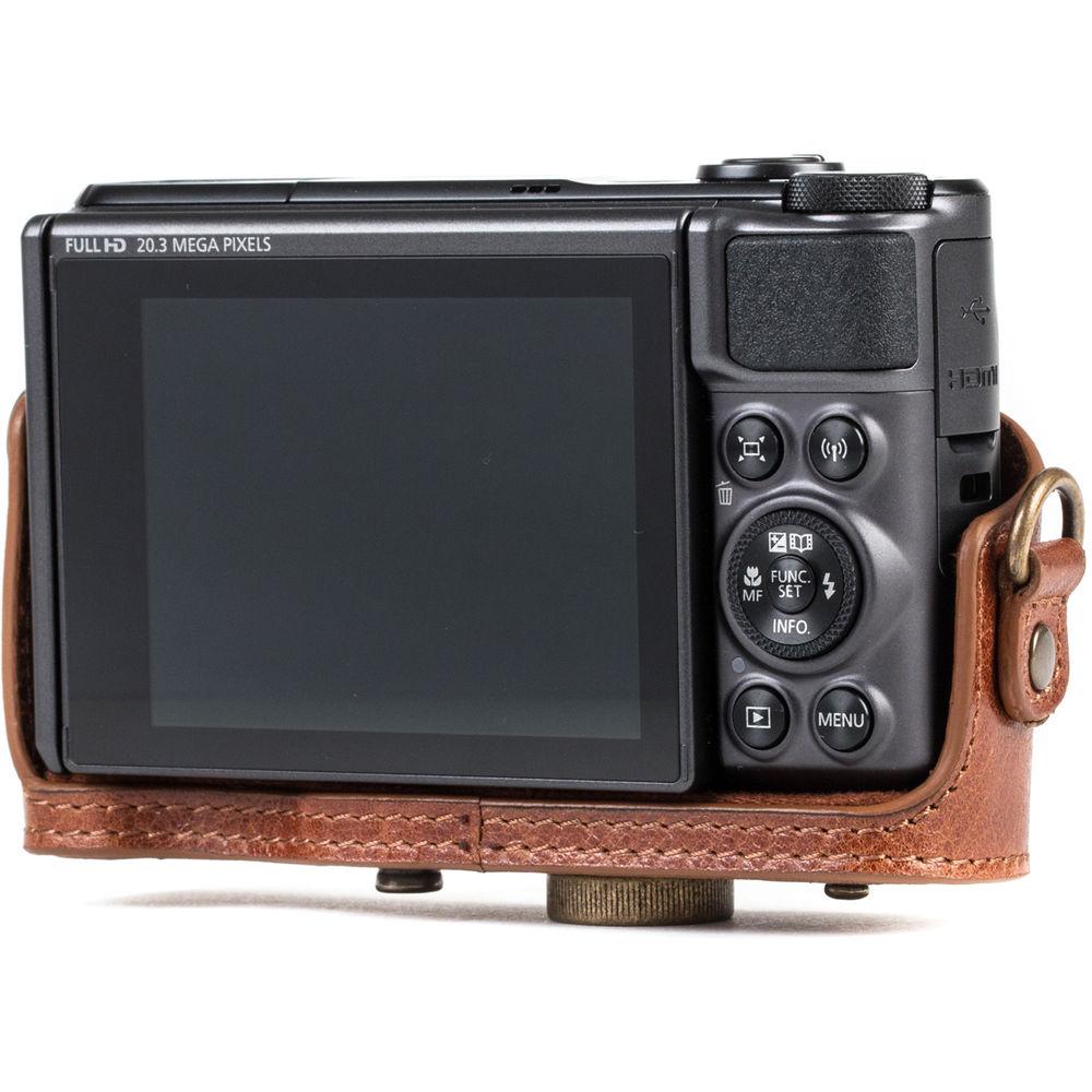 MegaGear Ever Ready Leather Camera Case for Canon PowerShot SX730 HS