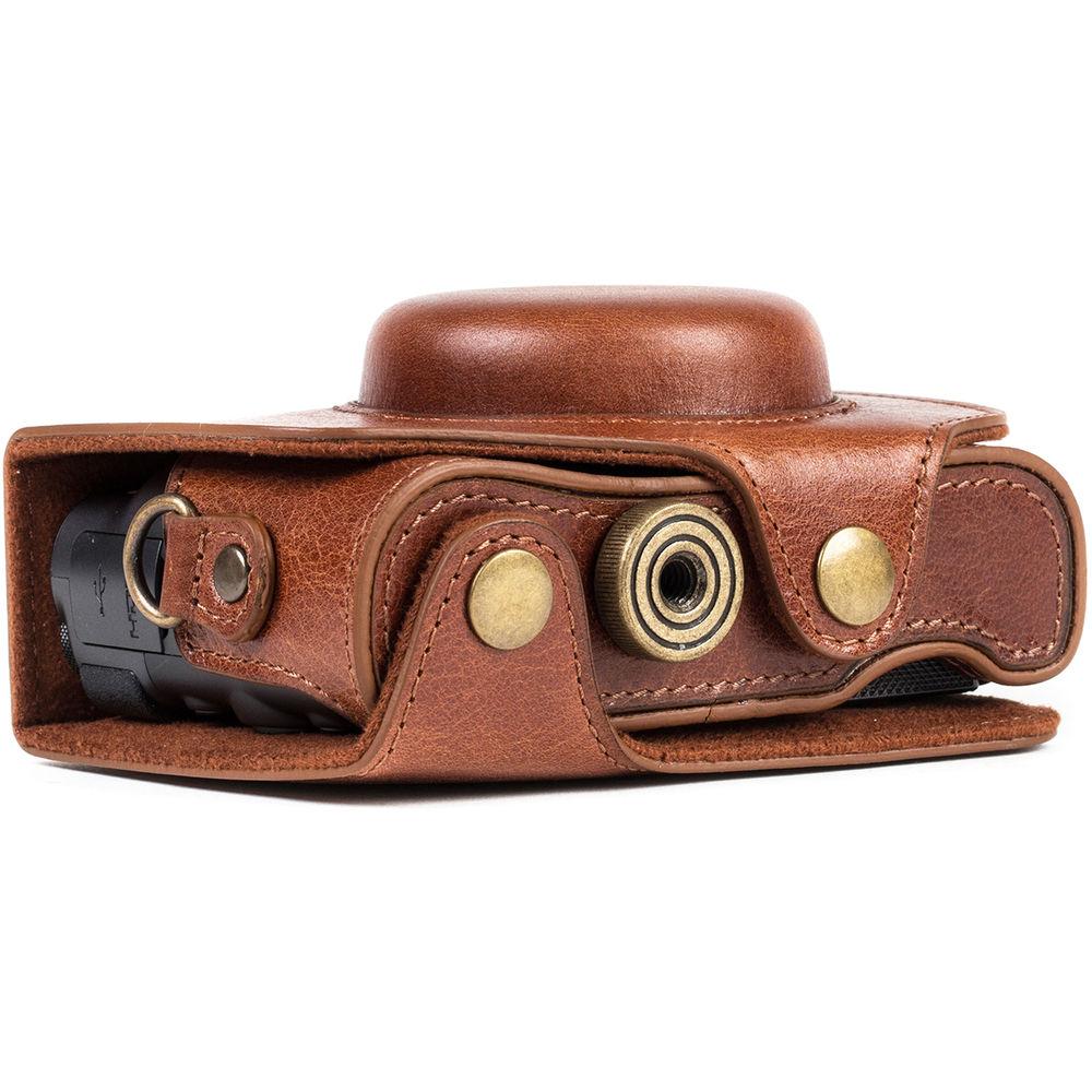 MegaGear Ever Ready Leather Camera Case for Canon PowerShot SX730 HS