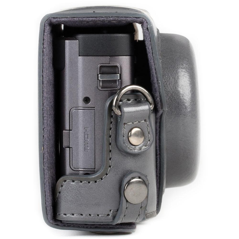 MegaGear Ever Ready Leather Camera Case for Panasonic LUMIX DC-ZS70 or DC-TZ90