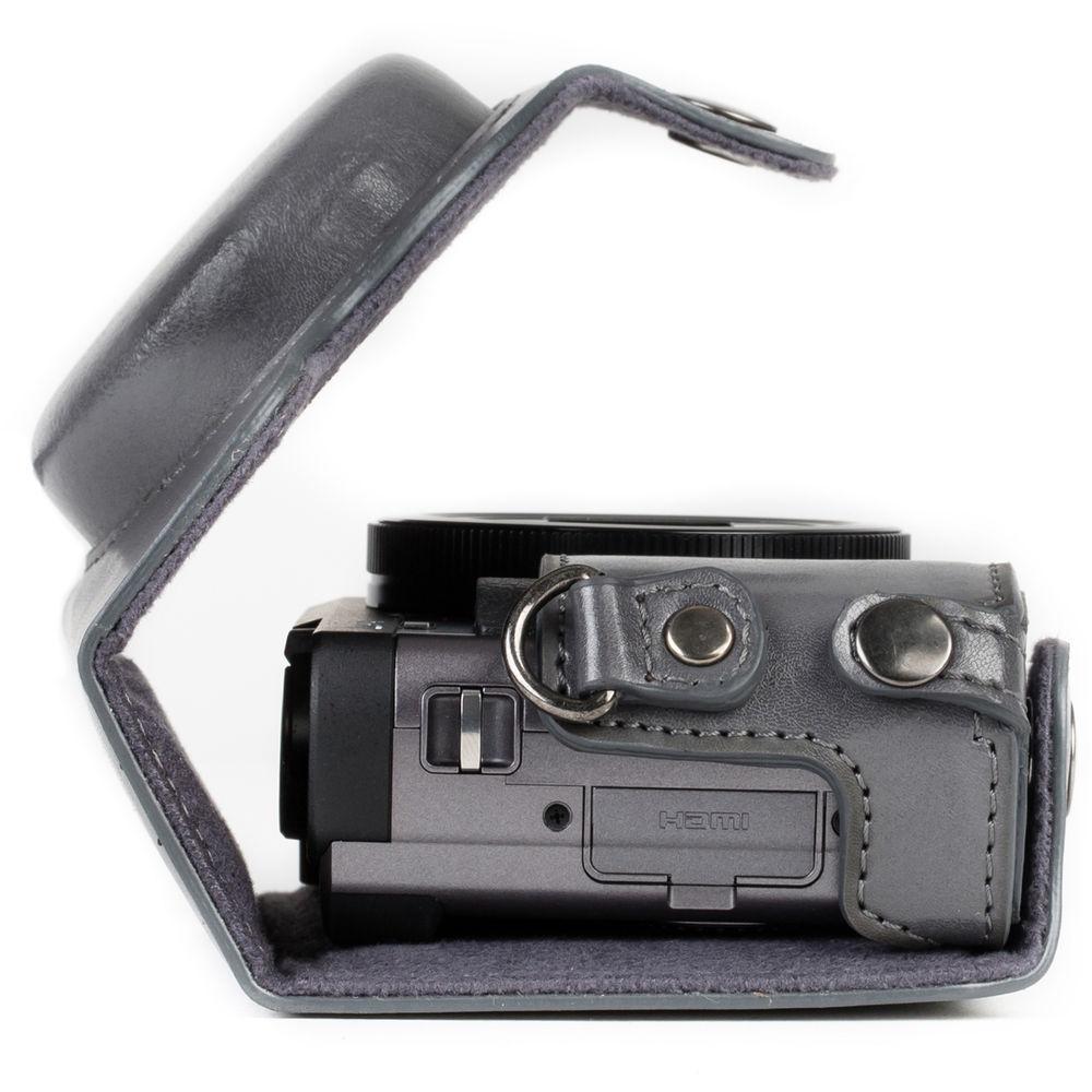 MegaGear Ever Ready Leather Camera Case for Panasonic LUMIX DC-ZS70 or DC-TZ90
