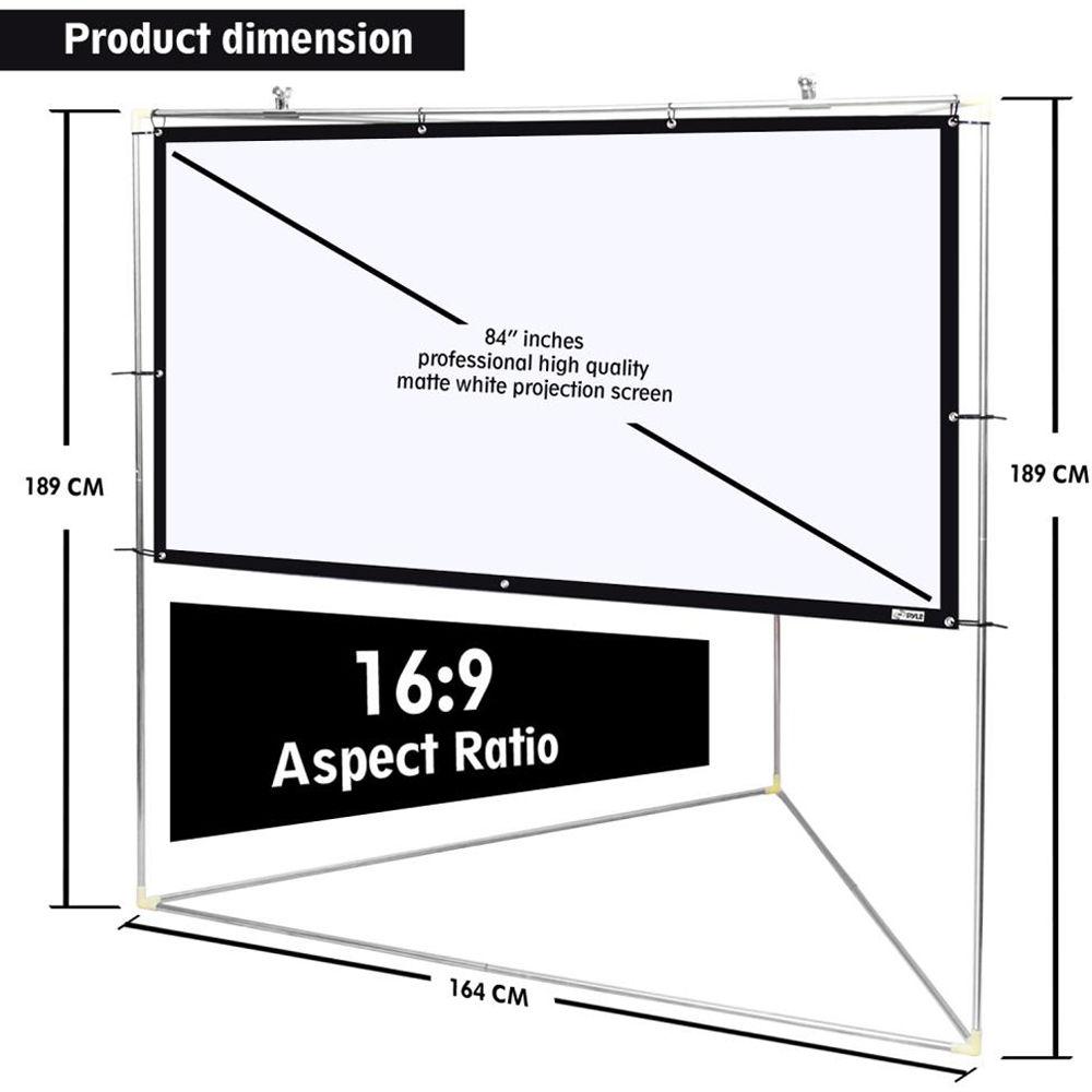 Pyle Pro Portable Outdoor Projector Screen