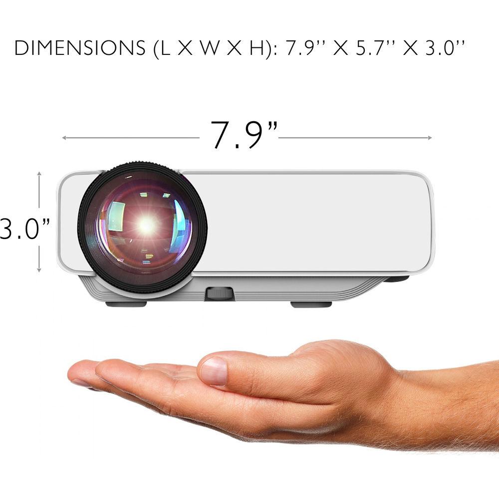 Pyle Pro PRJG74 1200-Lumen WVGA LCD Projector