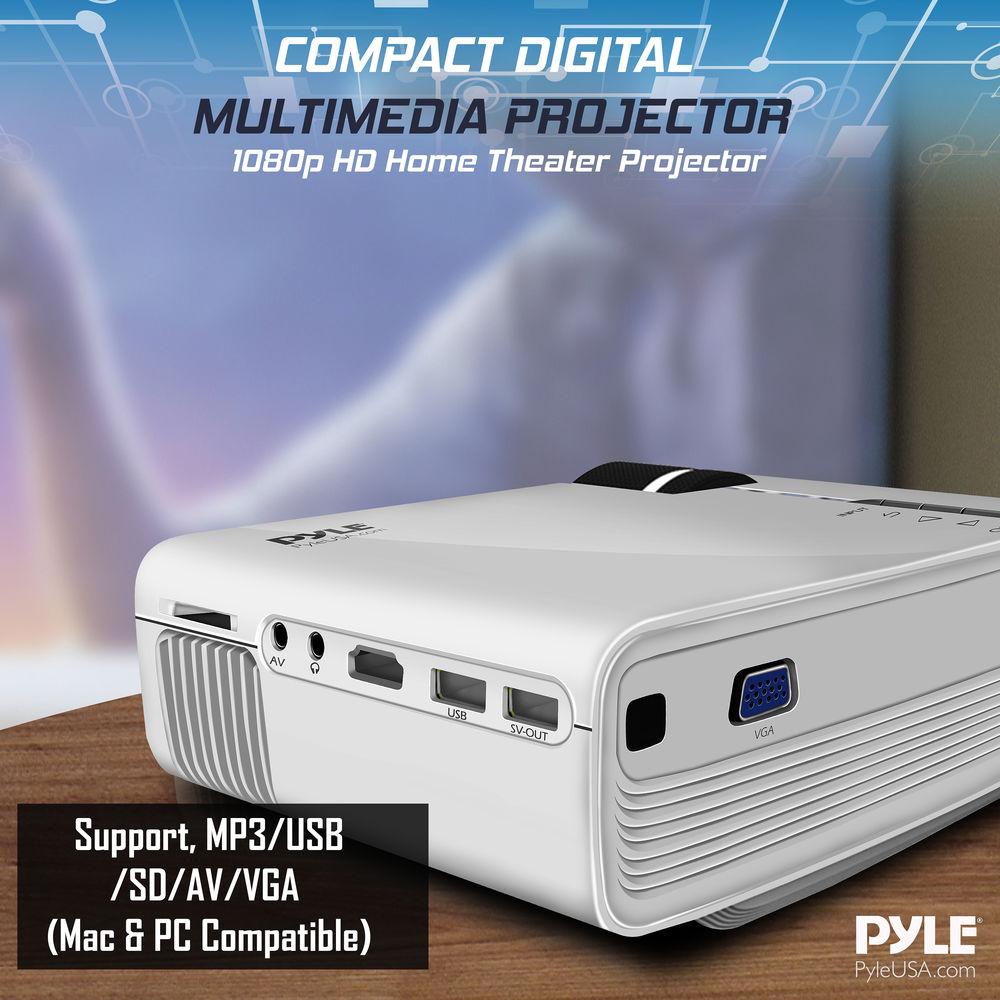 Pyle Pro PRJG74 1200-Lumen WVGA LCD Projector