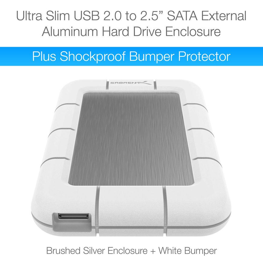 Sabrent 2.5" SATA to USB 2.0 External Hard Drive Enclosure