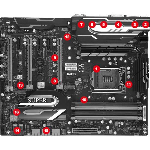 Supermicro C7Z270-CG ATX Motherboard with Intel Z270 Express Chipset