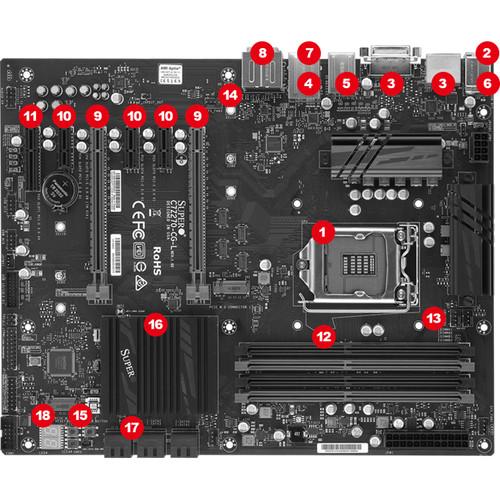 Supermicro C7Z270-CG-L ATX Motherboard with Intel Z270 Express Chipset