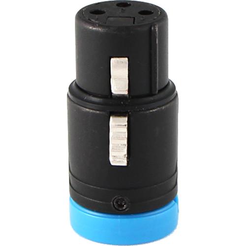 Cable Techniques CT-LPXLR-3F-B Low-Profile XLR 3-Pin Female Connector with Adjustable Side Cable-Exit