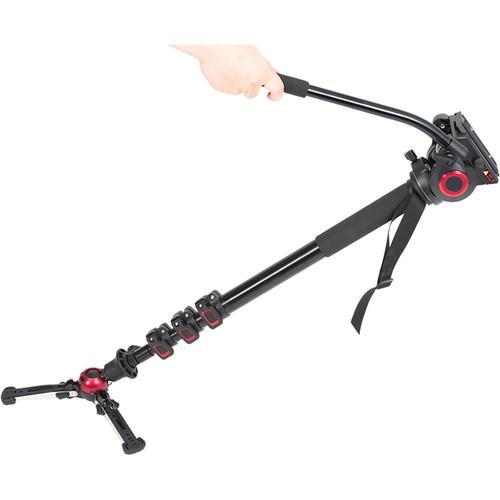 CAME-TV TP705AS Aluminum Monopod with Pivoting and Lockable Foot Stand 705AS