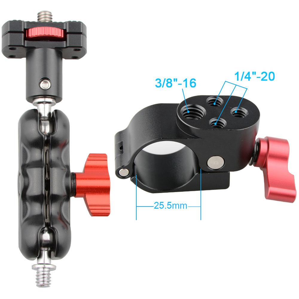 CAMVATE 25mm Rod Clamp with 1 4" Double Ball Head Micro Rod Mount for DJI Ronin-M Handheld Gimbal