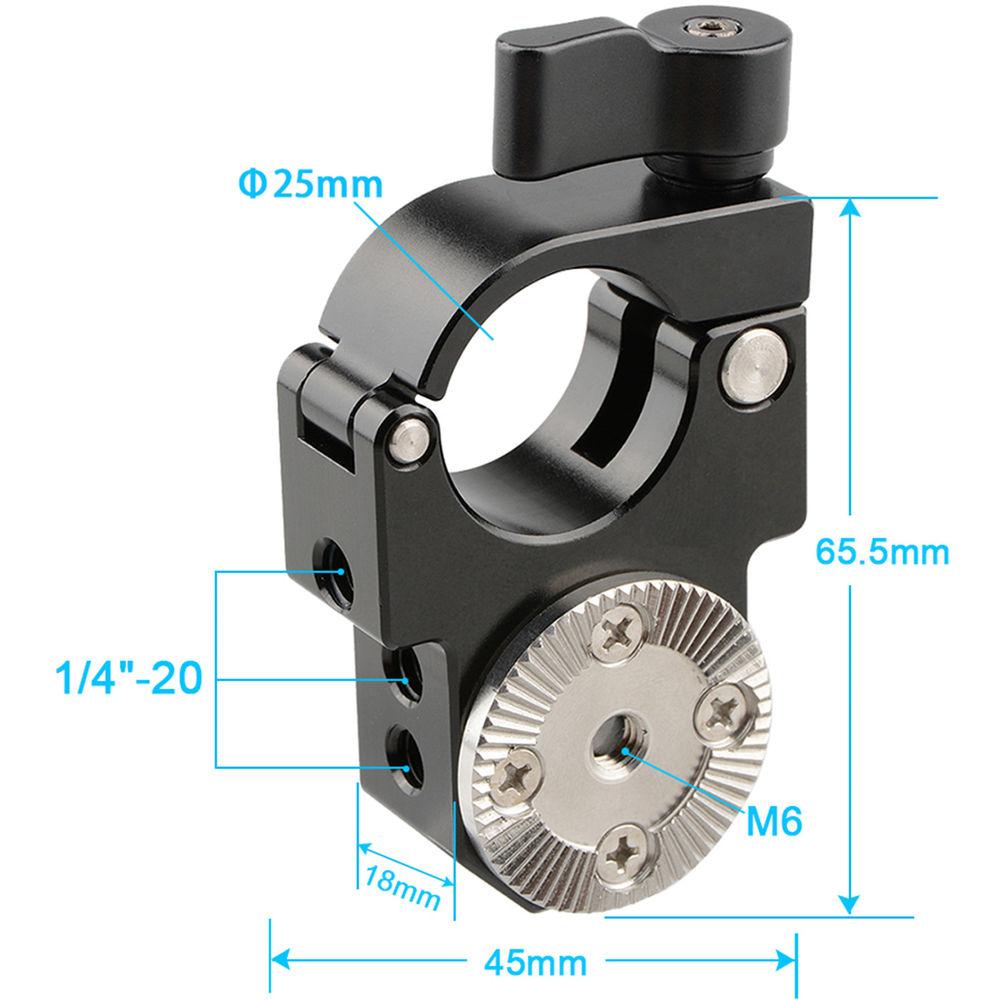 CAMVATE 25mm Single Rod Clamp with Arri Rosette Lock for Ronin-M Gimbal Stabilizer