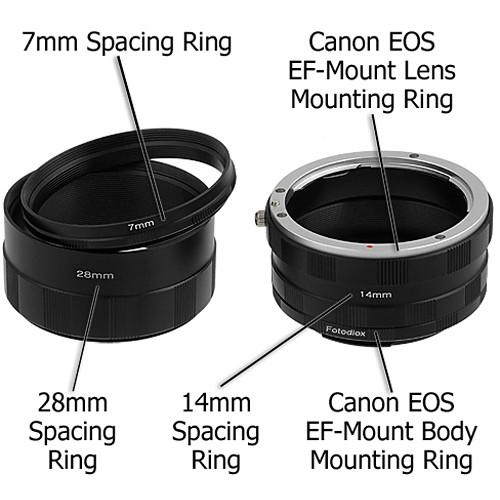 FotodioX Macro Extension Tube Set for Canon EOS Cameras: for Extreme Close-Up Photography