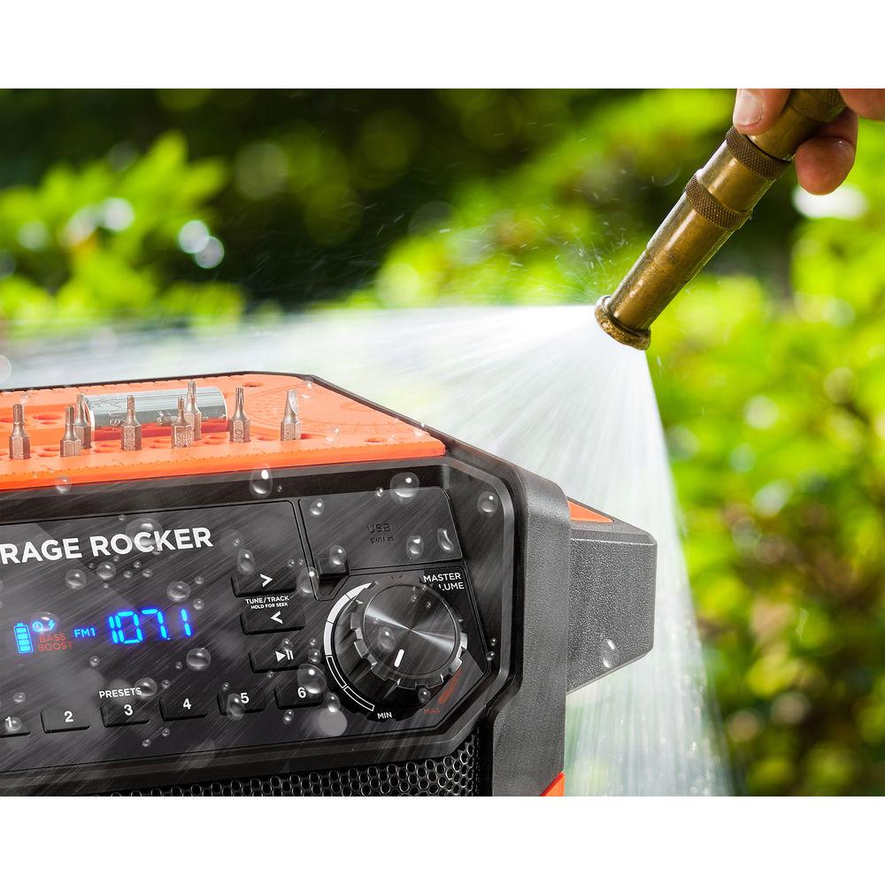 ION Audio Garage Rocker Wireless Worksite Speaker with Tool Storage