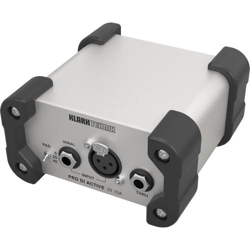 Klark Teknik DI10A Active DI Box with Midas Transformer and Phantom Battery Operation