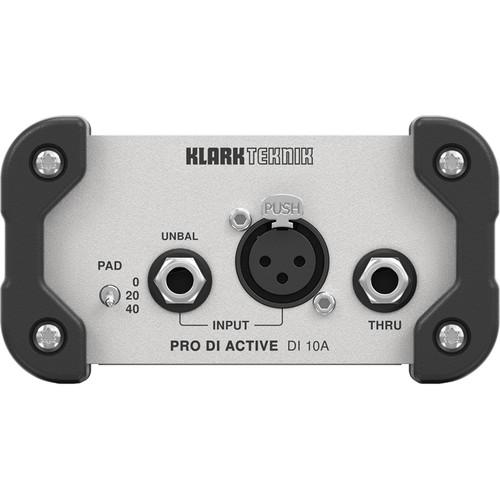 Klark Teknik DI10A Active DI Box with Midas Transformer and Phantom Battery Operation
