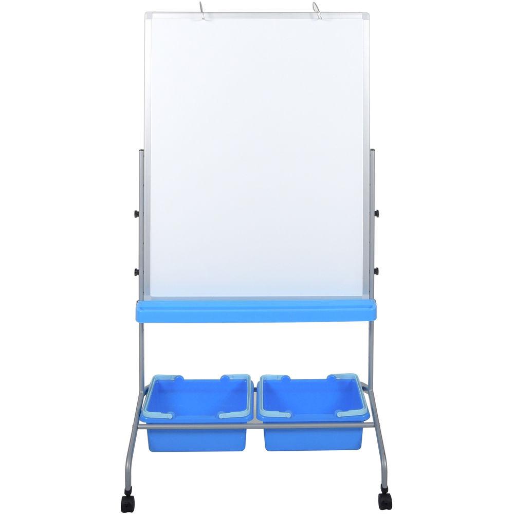 Luxor Classroom Chart Stand with Storage Bins