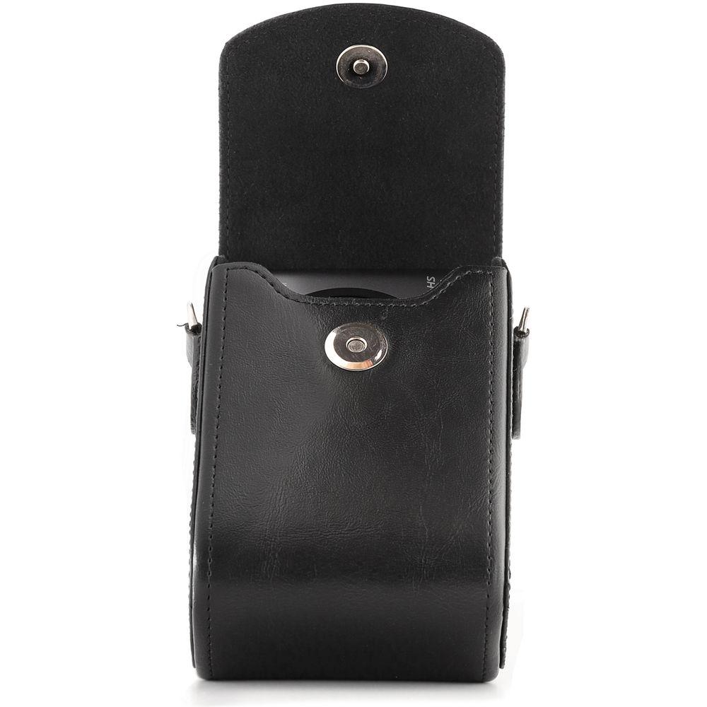 MegaGear Leather Camera Case with Strap for Panasonic Lumix ZS200, TZ200, Leica C-Lux