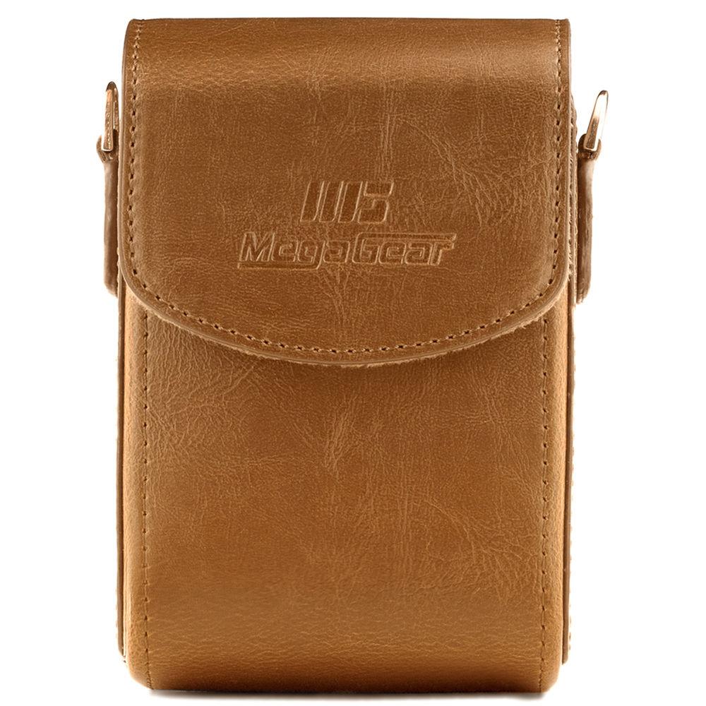 MegaGear Leather Camera Case with Strap for Panasonic Lumix ZS200, TZ200, Leica C-Lux
