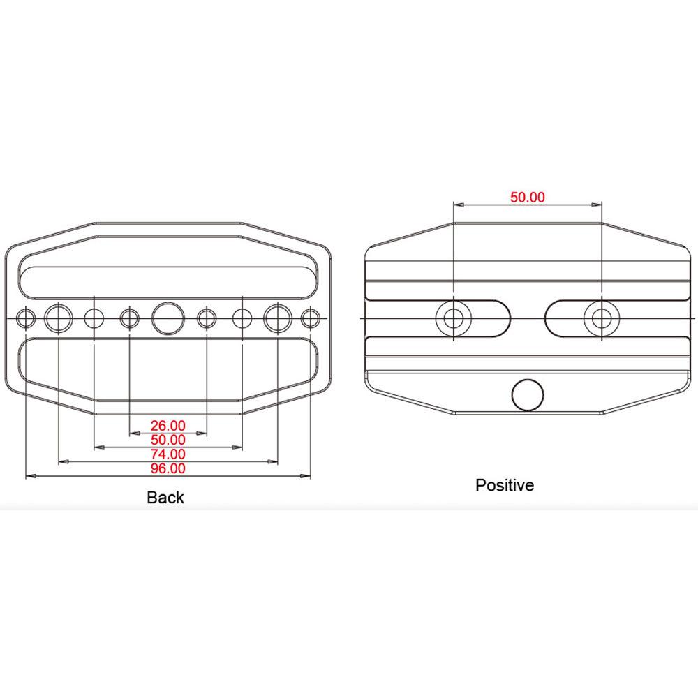 Sunwayfoto DDC-110L Arca-Type Screw-Knob Clamp