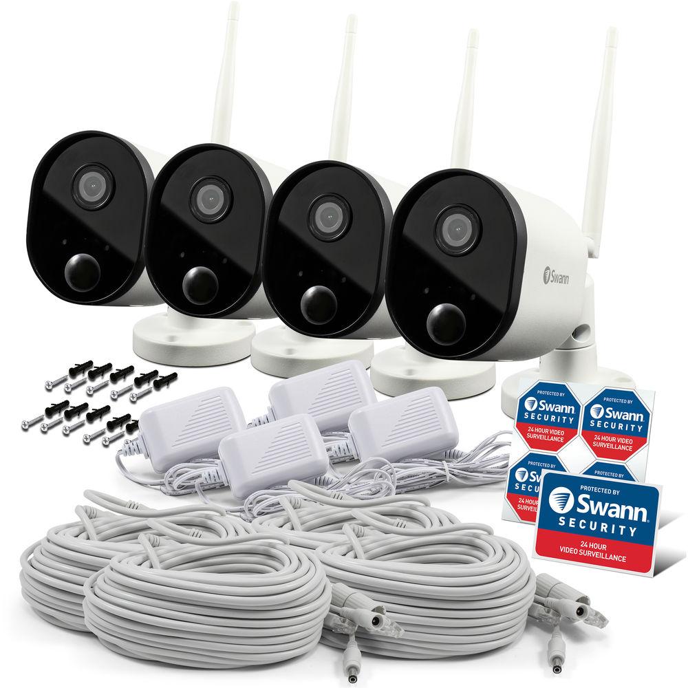 Swann SWWHD-OUTCAMPK4-US 2MP Outdoor Wi-Fi Network Camera with Night Vision