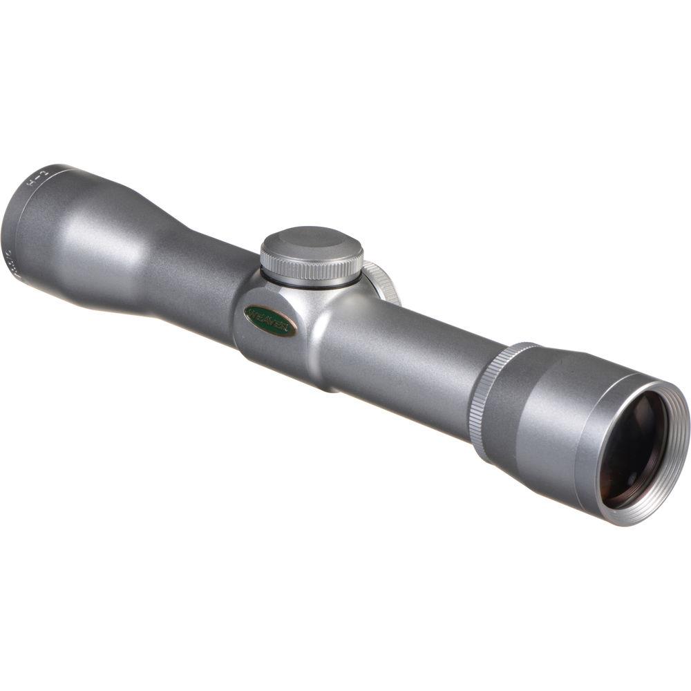 Weaver 2x28 Pistol Classic Handgun Series Waterproof & Fogproof Riflescope with Dual-X Reticle - Silver