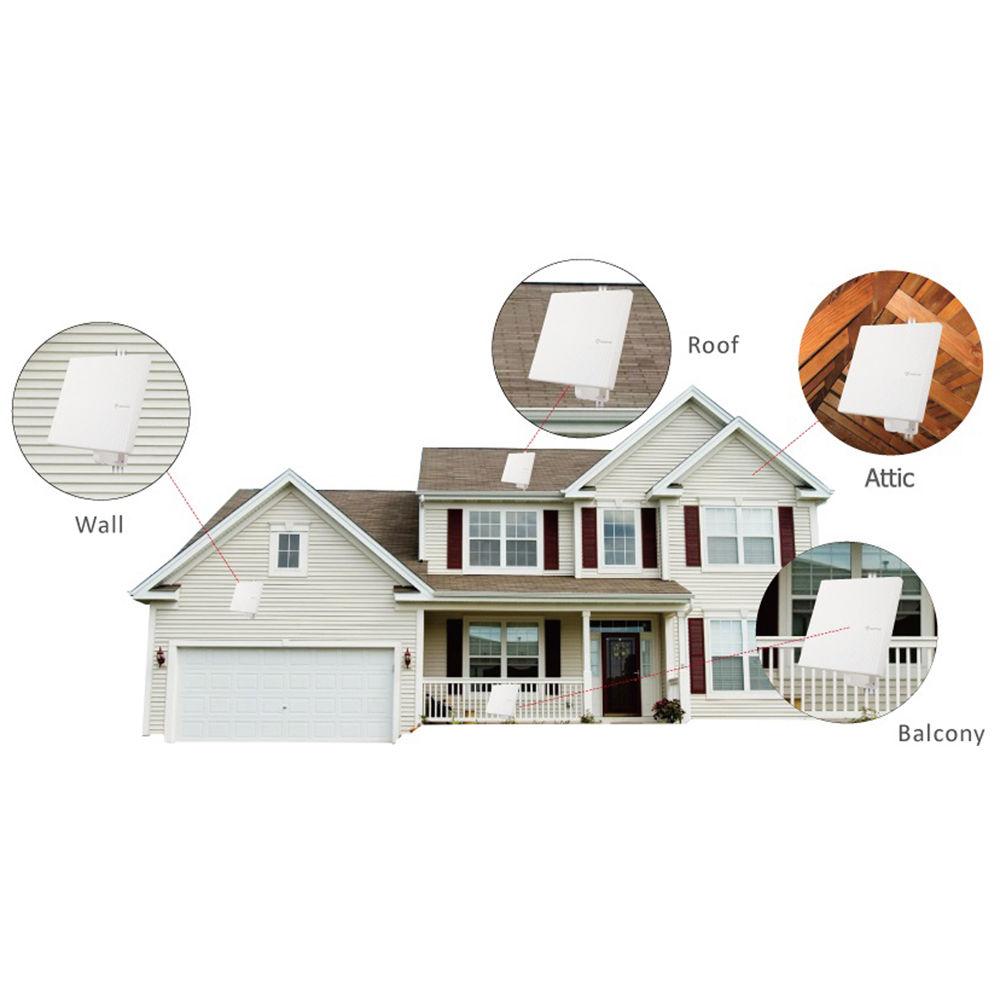 ANTOP Antennas AT-413B Flat Panel Outdoor Attic Amplified HDTV Antenna