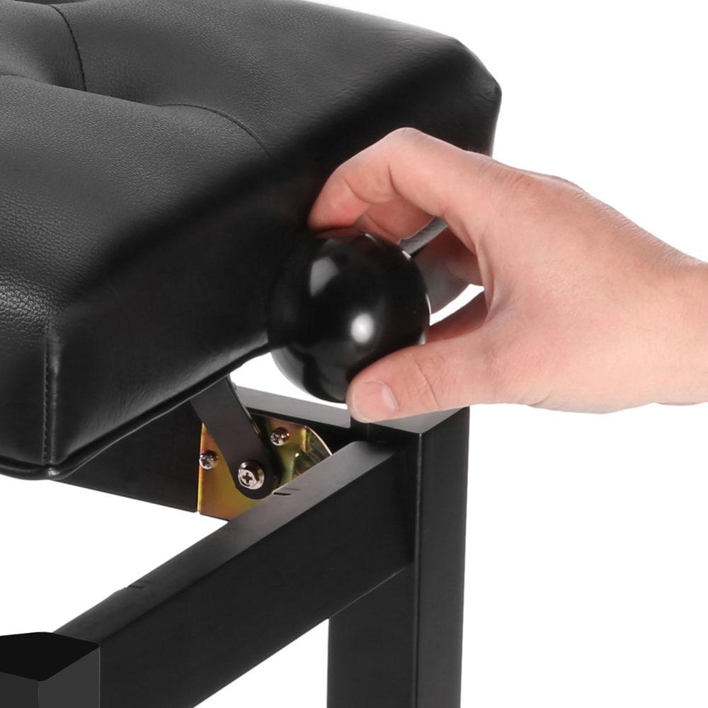 Auray PBS-TS Wooden Piano Bench with Adjustable Height for up to 2 People