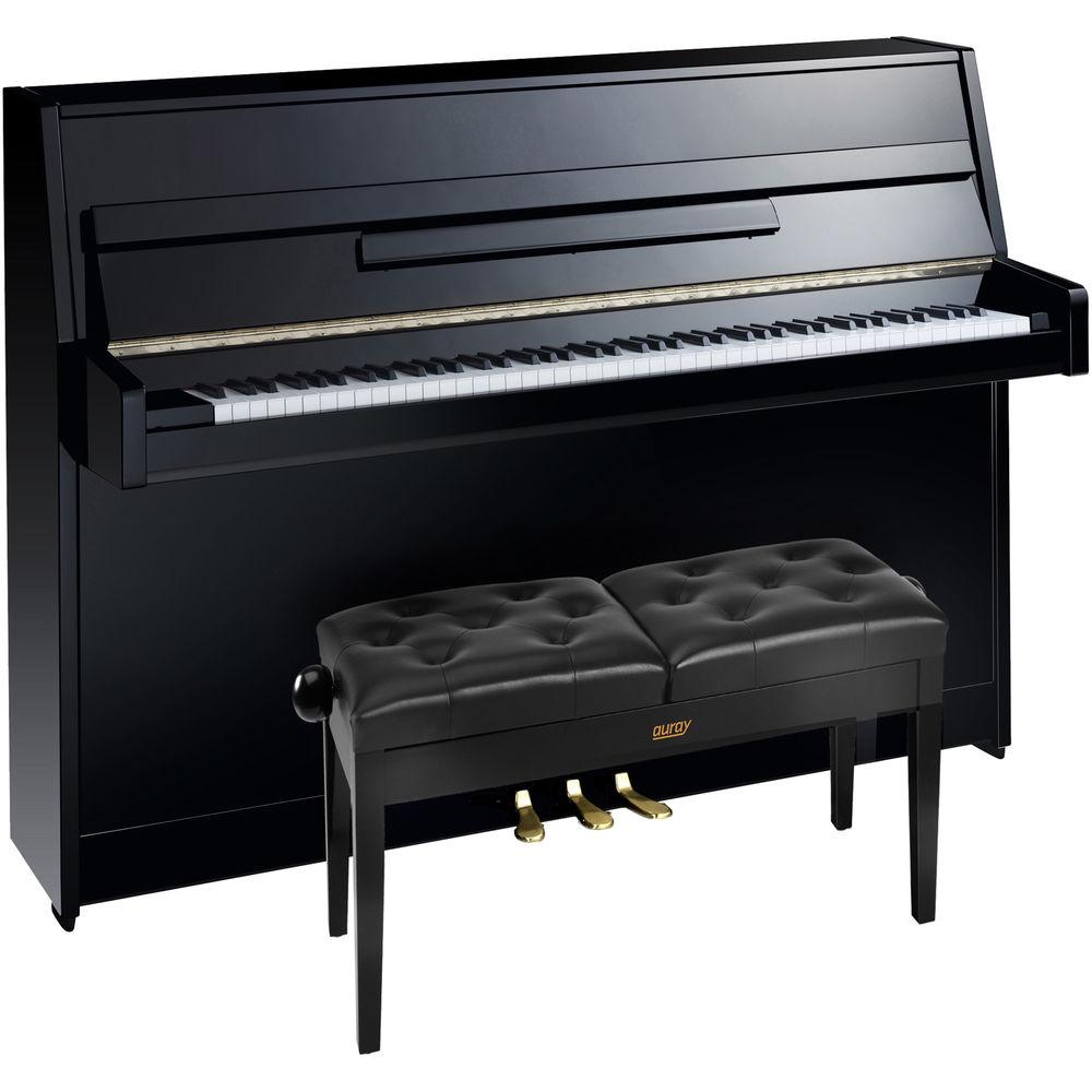 Auray PBS-TS Wooden Piano Bench with Adjustable Height for up to 2 People