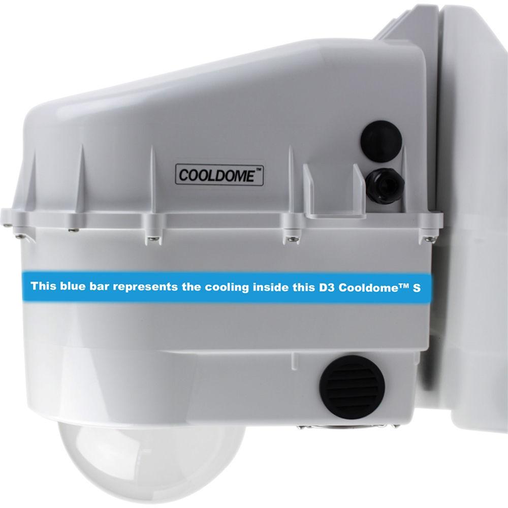 Dotworkz D3 COOLDOME Single-Fan Active Cooling Camera Enclosure with Tinted Lens