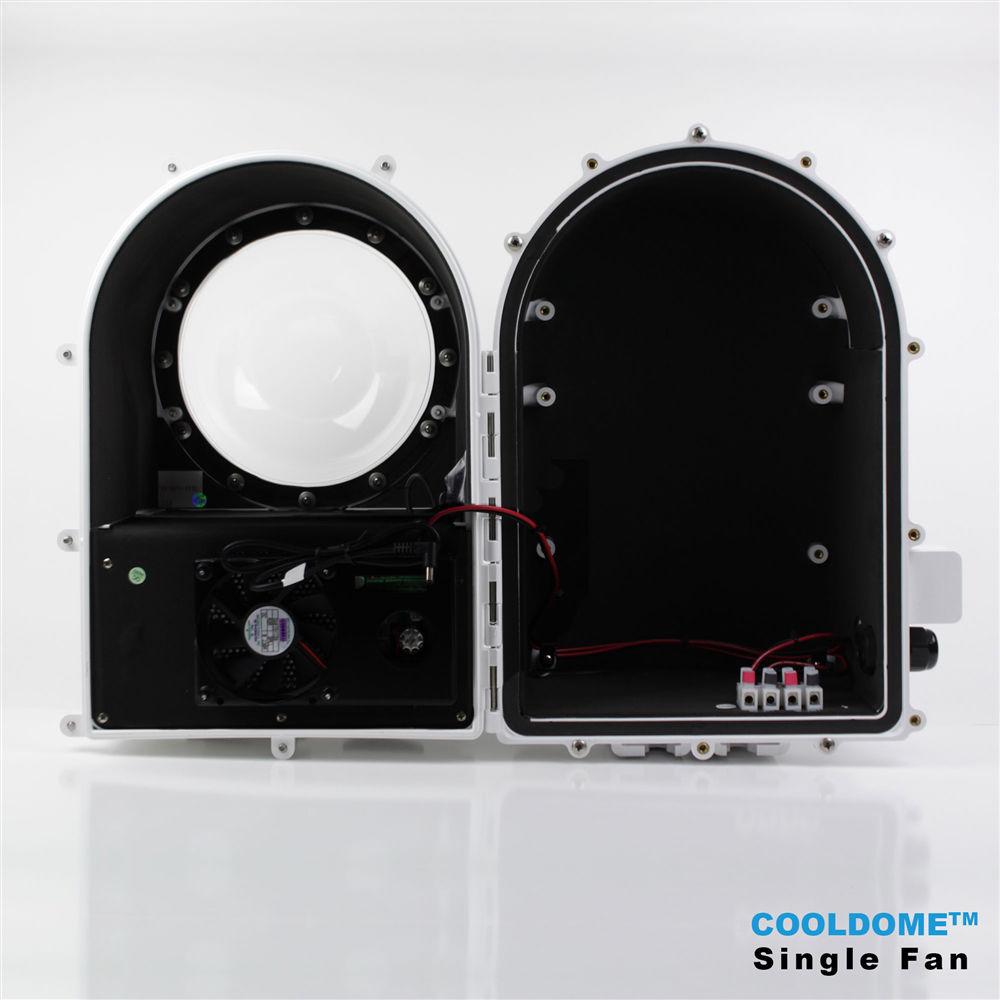 Dotworkz D3 COOLDOME Single-Fan Active Cooling Camera Enclosure with Tinted Lens