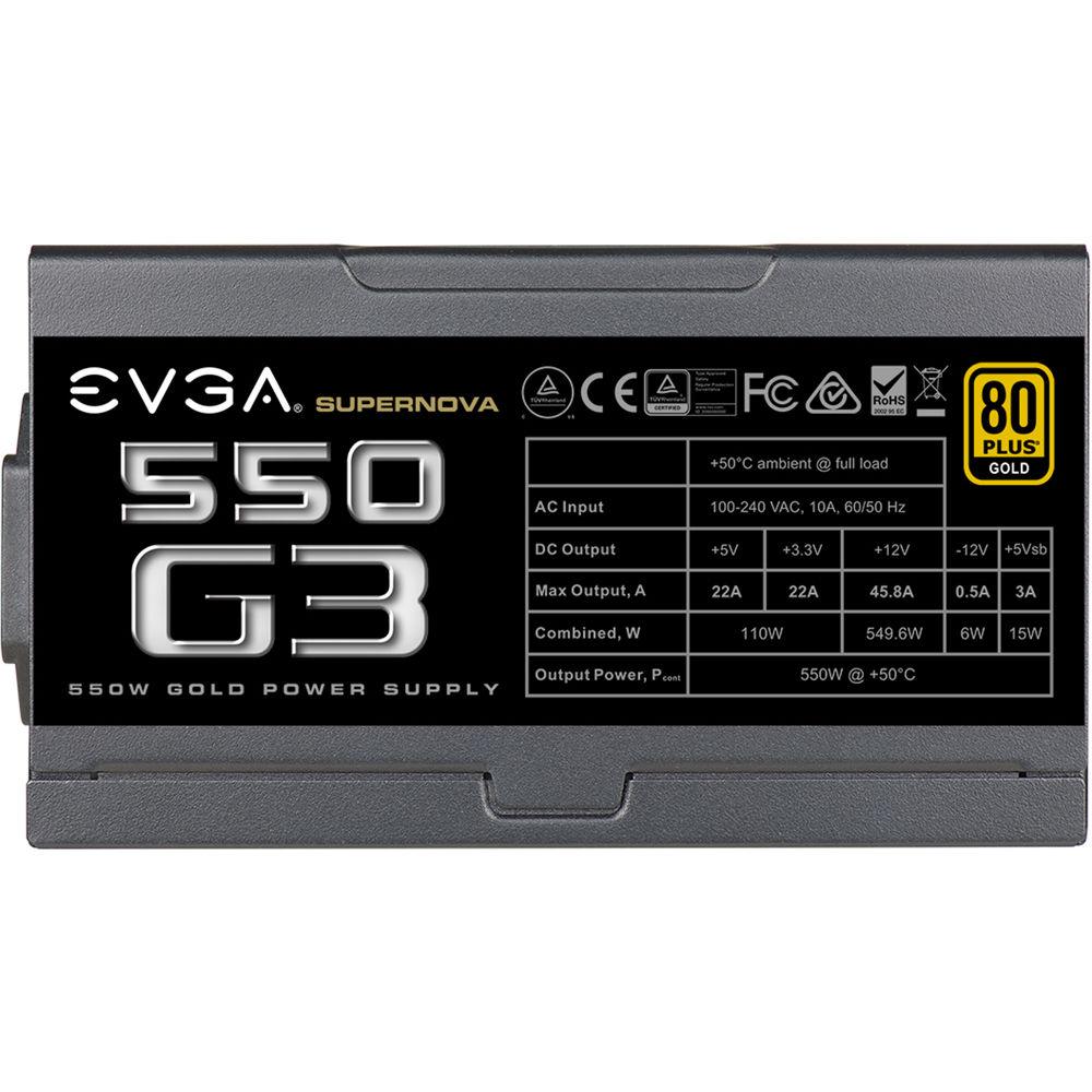 EVGA SuperNOVA 550 G3 550W 80 Plus Gold Modular Power Supply