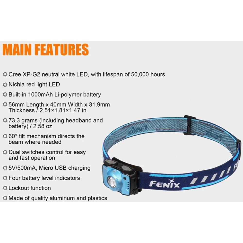 Fenix Flashlight HL12R Rechargeable Headlamp