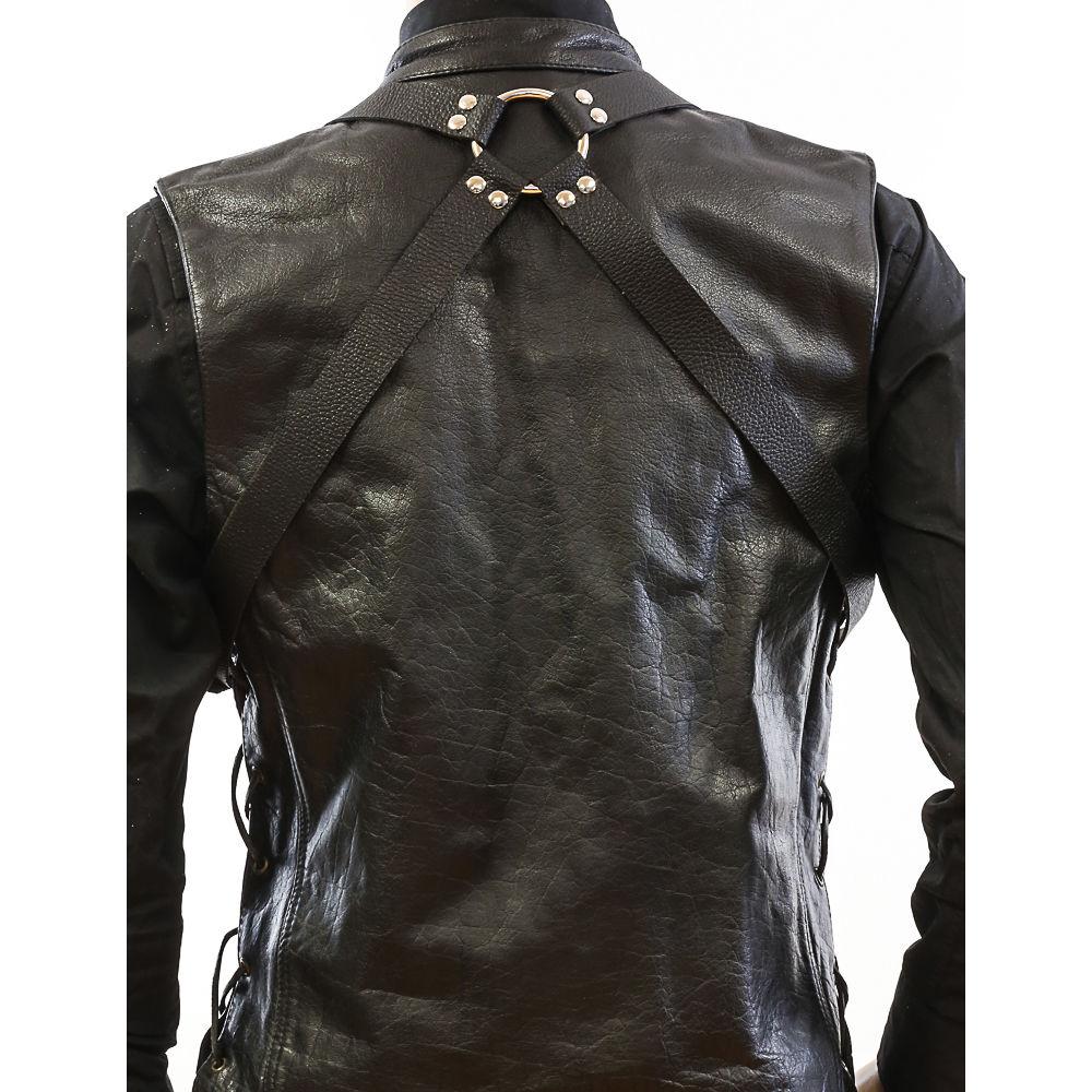 Funk Plus Water Buffalo Leather Ring Back Harness with 1.25" Wide Straps