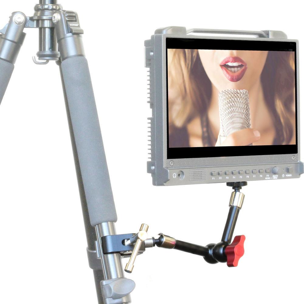 GyroVu Adjustable Clamp with Heavy Duty 11" Articulated Arm Monitor Mount