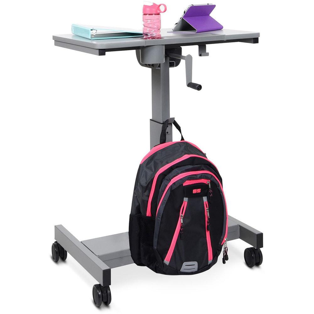 Luxor Sit Stand Student Desk with Crank Handle