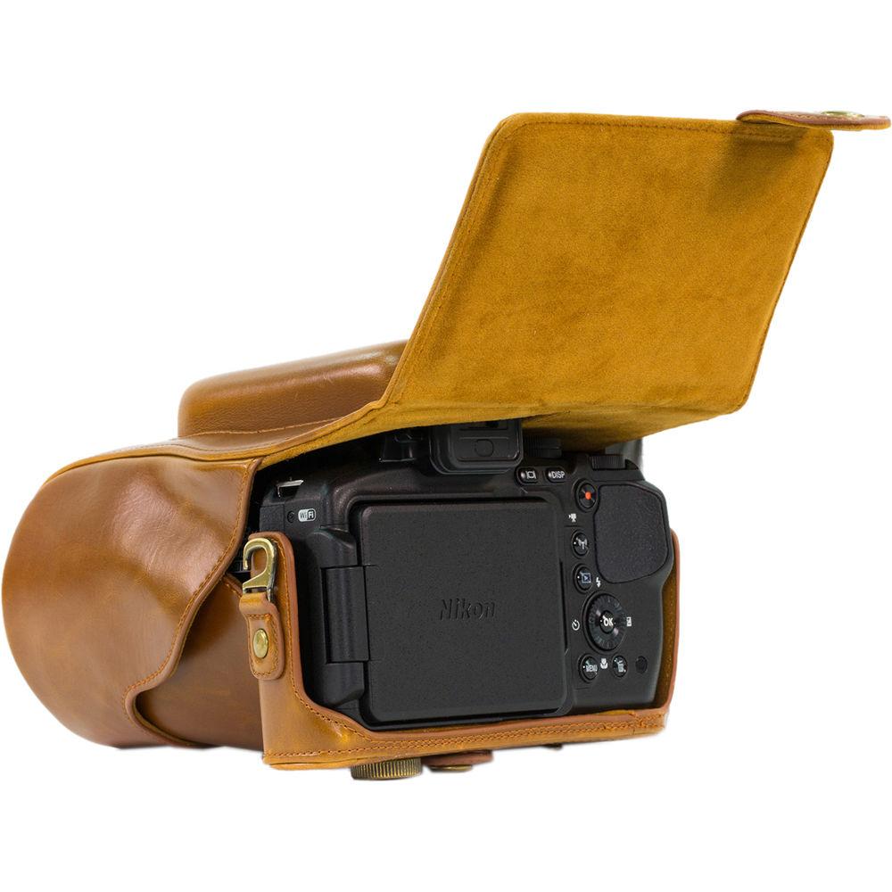 MegaGear Ever Ready Leather Camera Case for Nikon COOLPIX P900 P900S