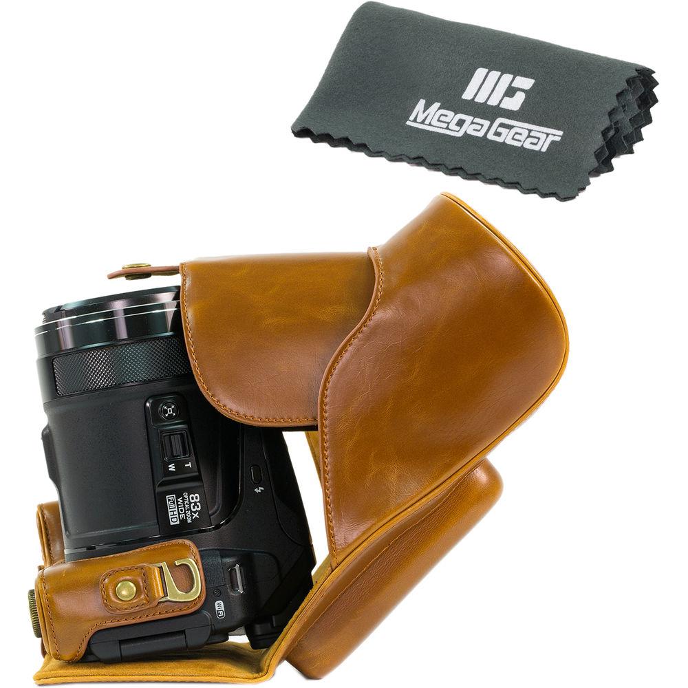 MegaGear Ever Ready Leather Camera Case for Nikon COOLPIX P900 P900S