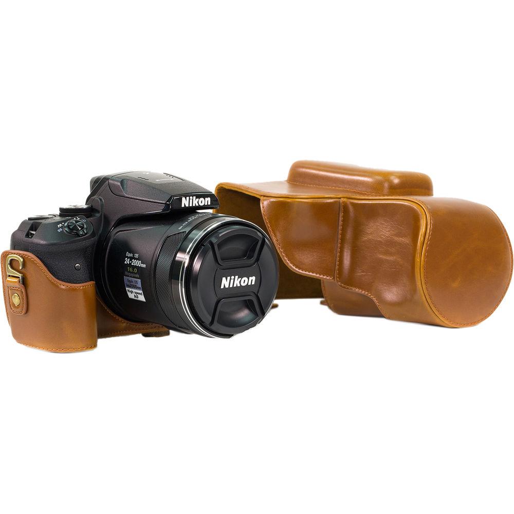 MegaGear Ever Ready Leather Camera Case for Nikon COOLPIX P900 P900S