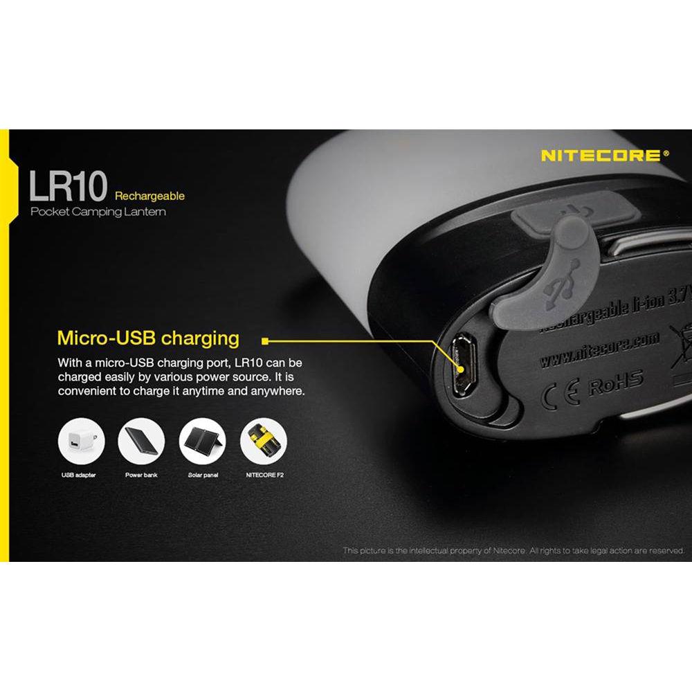 Nitecore LR10 Rechargeable Pocket Camping Lantern