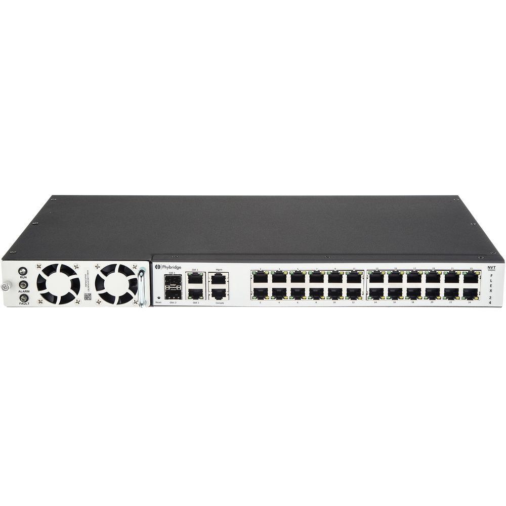 NVT Flex 24-Port Long-Reach 2 4-Pair PoE Managed Switch with 1000W 110V Power Supply
