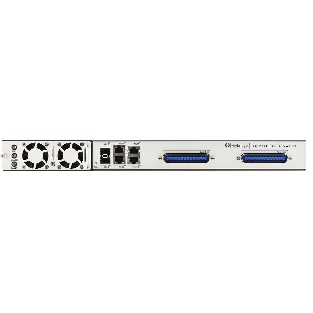 NVT PHYBRIDGE PoLRE 48-Port Ethernet PoE Managed Switch over Single Pair of Wire