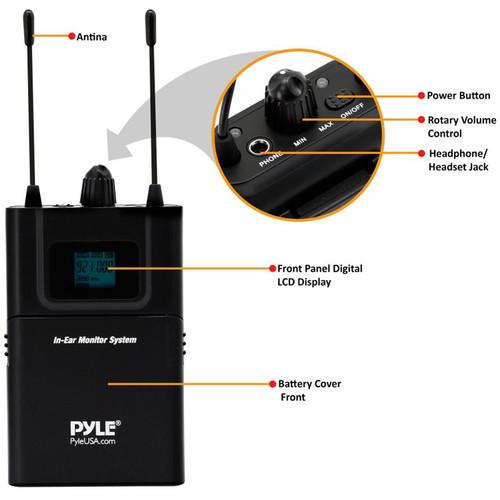 Pyle Pro Replacement Wireless Beltpack Transmitter for PDWMN49 Stage Monitoring System